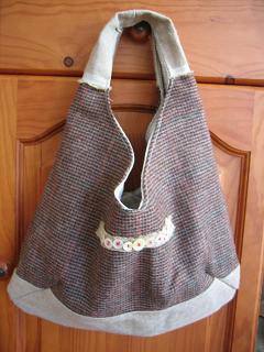 wool linen bag